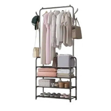 Стійка для одягу Clothes Rack Up з полицями для взуття 170×60×26 см Стійка для одягу Clothes Rack Up з полицями для взуття 170×60×26 см