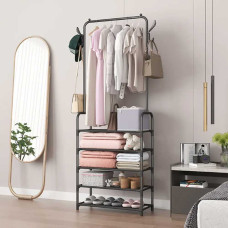 Вішалка для підлоги Clothes Rack Up з полицями 170×60×26 см