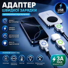 Адаптер для швидкого заряджання USB-C з автоматичним вимкненням живлення — Безпечний блок живлення для нічної зарядки