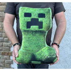 Декоративна плюшева подушка-іграшка 3D Minecraft Кріпер 50 см Декоративна плюшева подушка-іграшка 3D Minecraft Кріпер 50 см