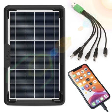 Портативна сонячна панель 12W 9V CL-0912 (34,8х22 см) з перехідниками — Сонячний зарядний пристрій для гаджетів Портативна сонячна панель 12W 9V CL-0912 (34,8х22 см) з перехідниками — Сонячний зарядний пристрій для гаджетів