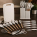 Комплект кухонних приладів Kitchen Set 19 предметів (білий) — Набір корисних аксесуарів для кухні Комплект кухонних приладів Kitchen Set 19 предметів (білий) — Набір корисних аксесуарів для кухні