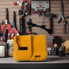 Зарядка для акумуляторів Li-ion 24V для шуруповерта — Мережевий зарядний пристрій (жовтий корпус) Зарядка для акумуляторів Li-ion 24V для шуруповерта — Мережевий зарядний пристрій (жовтий корпус)