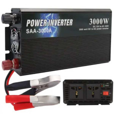 Перетворювач напруги 12V-220V 3000W SSK в алюмінієвому корпусі — Автомобільний інвертор 12-220В
