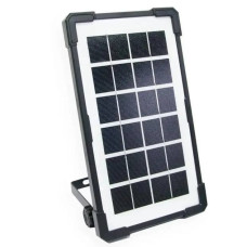 Автономна станція 3000мАг з сонячною панеллю, прожектор з 2 LED лампами + USB Power Bank (Чорний) код 581309