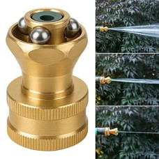 Універсальний садовий розпилювач Schmidt Brass, Компактна латунна насадка на шланг 4.5х3 см Універсальний садовий розпилювач Schmidt Brass, Компактна латунна насадка на шланг 4.5х3 см
