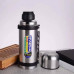 Термопляшка з нержавіючої сталі 750 мл, похідний термос з кришкою-кухлем та ручкою (Хромований) код 581932 Термопляшка з нержавіючої сталі 750 мл, похідний термос з кришкою-кухлем та ручкою (Хромований) код 581932