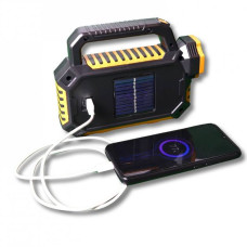 Акумуляторна лампа на сонячній батареї, ручний прожектор з функцією Power Bank та бічним світлом код 741092
