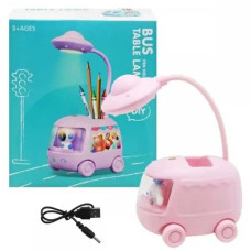 Настільна лампа дитяча Bus table lamp - світильник-автобус з органайзером для школяра Настільна лампа дитяча Bus table lamp - світильник-автобус з органайзером для школяра