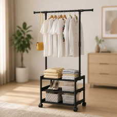 Вішалка підлогова SINGLE-POLE SHOE and HAT RACK 107-2 для одягу та взуття