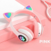 Дитяча гарнітура Bluetooth з вушками, навушники з LED підсвіткою + мікрофоном (FM-радіо) код 385109 Дитяча гарнітура Bluetooth з вушками, навушники з LED підсвіткою + мікрофоном (FM-радіо) код 385109