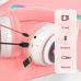 Дитяча гарнітура Bluetooth з вушками, навушники з LED підсвіткою + мікрофоном (FM-радіо) код 385109 Дитяча гарнітура Bluetooth з вушками, навушники з LED підсвіткою + мікрофоном (FM-радіо) код 385109