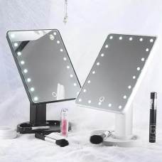 Косметичне дзеркало з LED-підсвічуванням, настільне дзеркало для макіяжу з сенсорною кнопкою код 815394 Косметичне дзеркало з LED-підсвічуванням, настільне дзеркало для макіяжу з сенсорною кнопкою код 815394