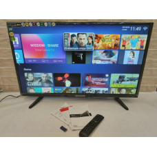 Багатофункціональний LED телевізор 32 дюйми HD та з Wi-Fi, Смарт-ТВ на Android TV для дому та кухні код 815392